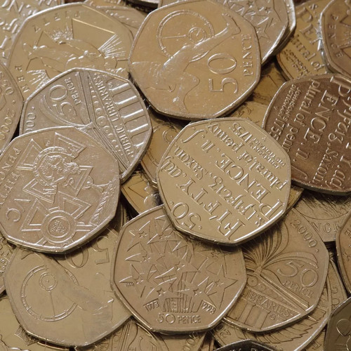 50p coins for - coins, sale!