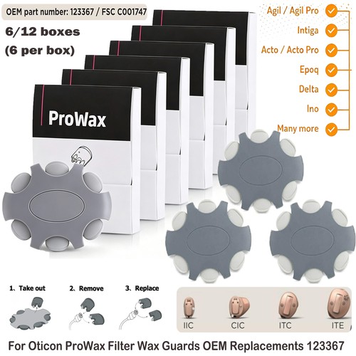 72x hearing aids filters - 36/72x,