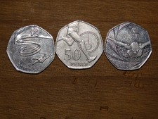 3 Olympic 50p coins