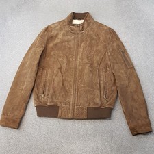 M&S Mens Jacket Medium Brown