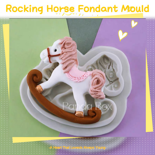 Rocking horse icing mould - horse,