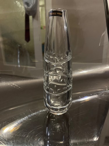 Thomas webb crystal vase - webb,