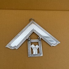 Vintage Nickel Plated? C.1957 Past Masters Collar Jewel By Tote & Co London