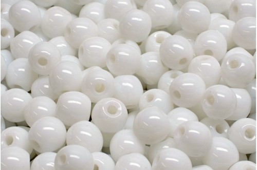 8mm czech pressed glass round - pressed,