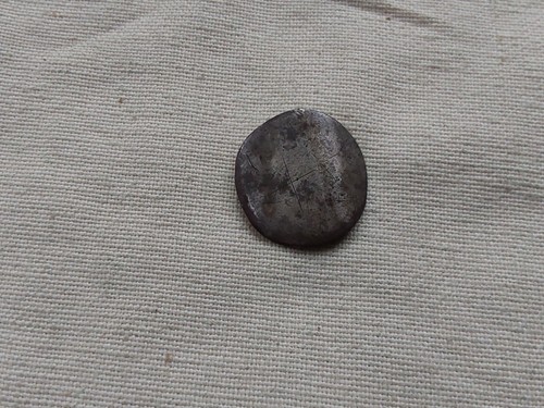 Silver sixpence coin - , love
