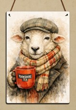Sheep Yorkshire Tea Metal Wall