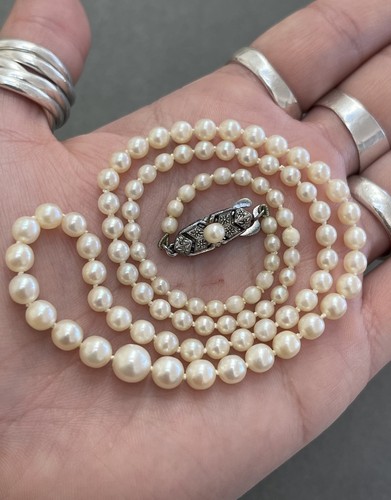 Vintage mikimoto pearl silver - vintage,