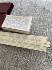 Unique 'Commercial' slide rule in box with care instructions