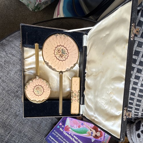 Vintage brass vanity - vintage, set