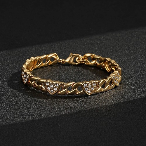 Kids 9ct gold heart curb - kids,