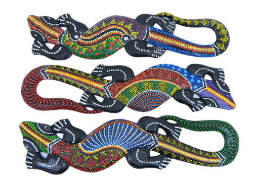 Gecko wall art wooden - gecko,