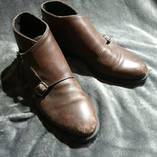 Brown Leather Double Monk