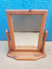 Vintage Pine Free Standing Swing Mirror – Mid-Century Dressing Table Mirror 47cm