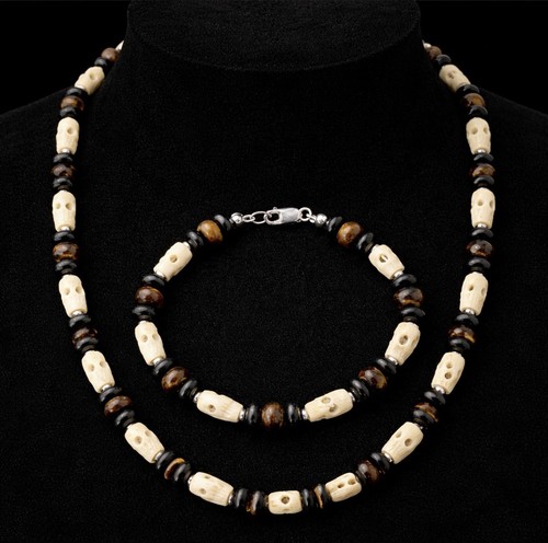 Memento mori skull necklace - memento,