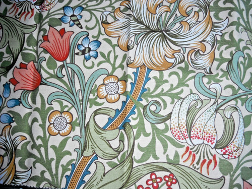 William morris fabric golden - fabric, "golden
