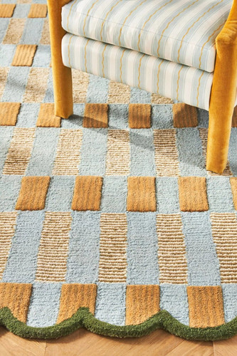 Geometric hand tufted wool - geometric,