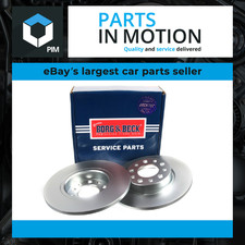 2x Brake Discs Pair Solid Rear