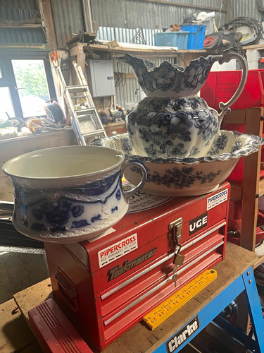 Antique blue white - 3, items