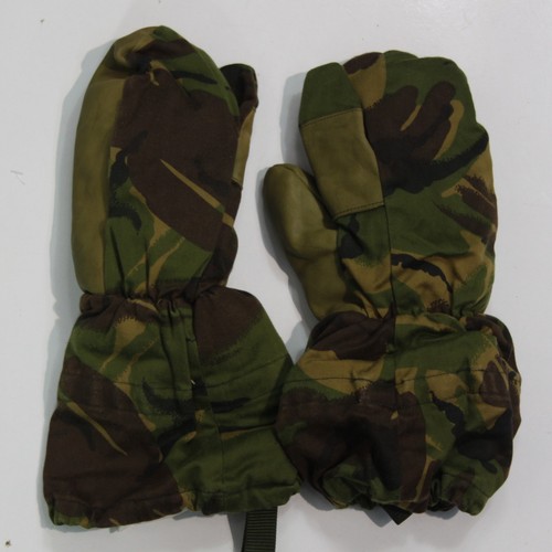 Faux fur thermal army mittens - fur,