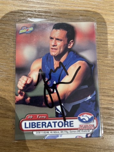 Tony liberatore signed card - tony,