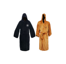 2024 Men Bathrobe Jedi Sith Hooded bathrobe Cloak Star war Soft Dressing Gown HD