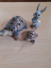 WADE LOT LAUGHING BUNNY TORTOISE WITH LID + ANOTHER SMALER ONE