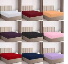 Extra Deep Fitted Sheet 100% Egyptian Cotton 200TC 40CM Extra Deep Pocket Sheet