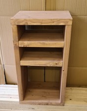 Chunky Rustic Hi Fi Unit/Stand Handmade Solid Wood 80 cm x 55 cm