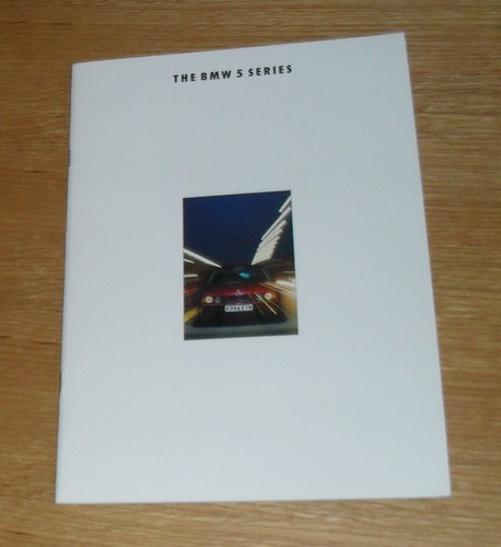 Bmw series e34 brochure - bmw, 5