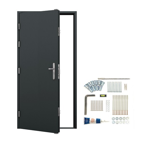 Steel security personnel door - steel,