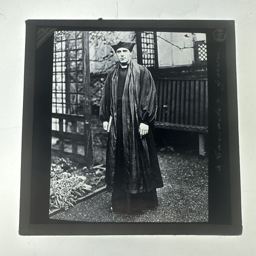 Antique magic lantern slide - magic,