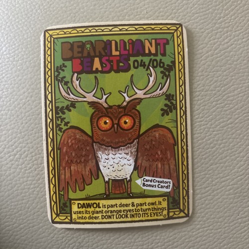 Bear yoyo card - bear,