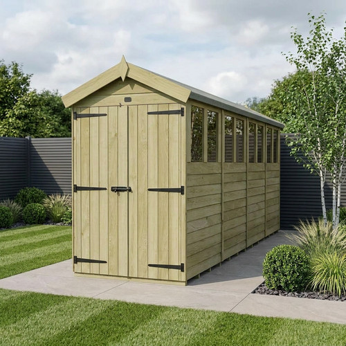 Apex shed double - x, door