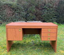 Mid Century Teak Effect Desk