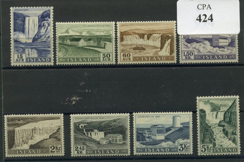 Iceland 1956 waterfalls - waterfalls, set