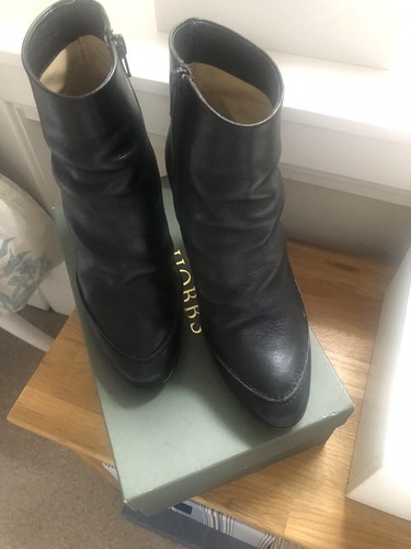 Hobbs black leather ankle - leather,