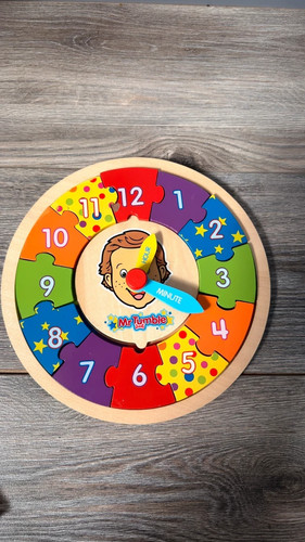 Tumble wooden clock - mr,