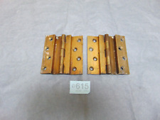 Door Hinges 4" Brass Heavy Duty Double Cranked Antique ref 615D(FREE UK POSTAGE