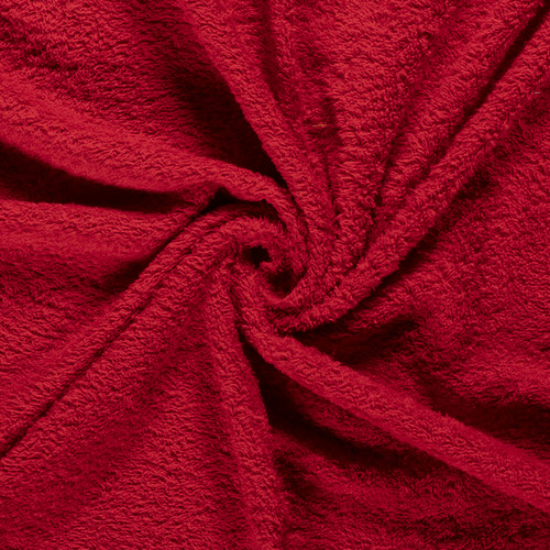 Terry towelling fabric red i - fabric,