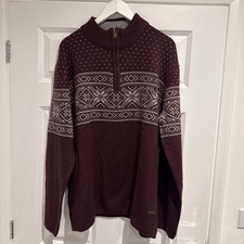 PG Field Mens Burgundy Knit