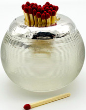 Silver Mounted Glass Globe