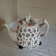 PORTMEIRION BOTANIC GARDEN LARGE VICTORIAN TEA TABLE TEAPOT MINT CONDITION