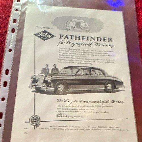 Riley pathfinder advertising - riley,