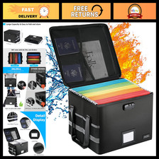 Fireproof File Box with Lock &