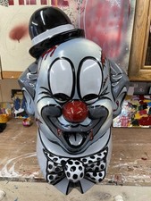 Halloween, Hand Painted Fibreglass Clown Head