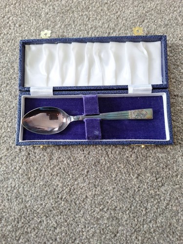 Silver plated tea spoon - silver,