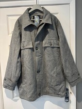 Vintage Falcon By Macintosh 80% Wool Mens Coat New With Tags Grey Size 42