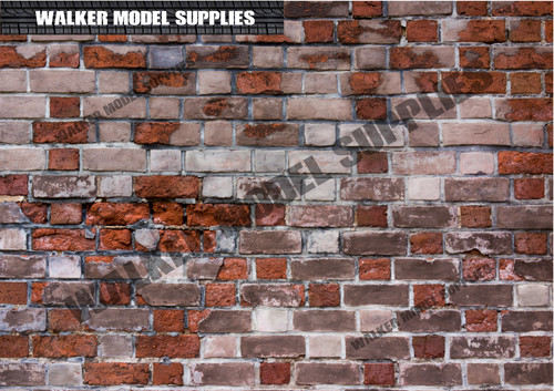 Scale brick wall - (3xa4),