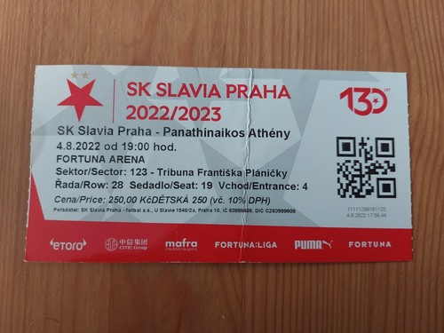 Used ticket uefa ecl 2022 - ecl, 2022/23