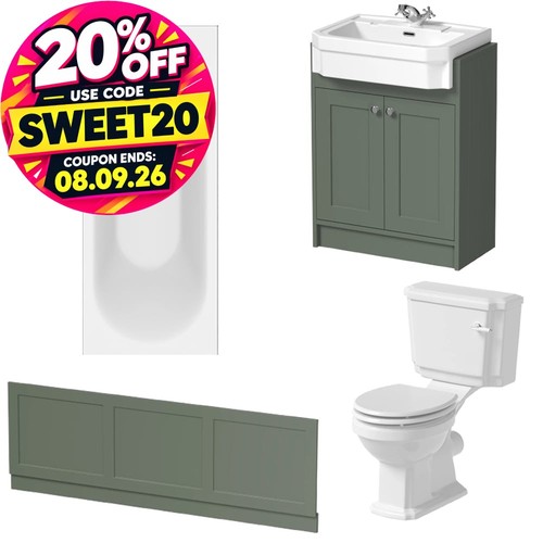 Bathroom suite 1700mm single - suite,